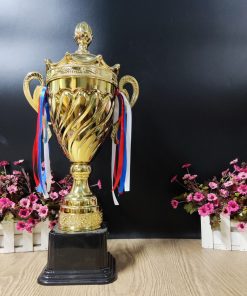 C360 Vàng Cup Vân Chéo Cong Cup Bộ Vàng Bạc Size Lớn Kim Loại ( 51cm - 56cm - 64cm )