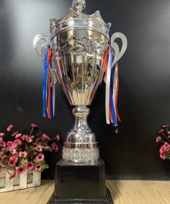 C397A - B - C Cup Bạc Vân Cá Trên Cup Bộ Size Lớn Kim Loại ( 53cm - 57cm - 63cm )