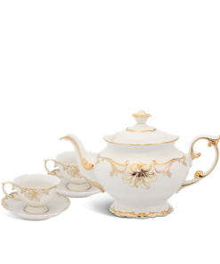 Bộ trà 0.8 L - Đài Các - Trang Trí Vàng