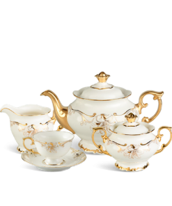 Bộ trà 1.3 L - Đài Các - Trang Trí Vàng