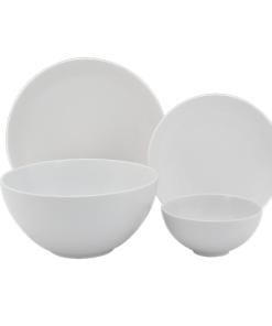Bộ đồ ăn 09 sản phẩm - Timeless - Trắng