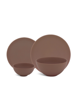 Bộ đồ ăn 09 sản phẩm - Timeless - Màu Nâu