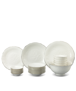 Bộ đồ ăn 32 sản phẩm - Sen IFP - Chỉ Bạch Kim