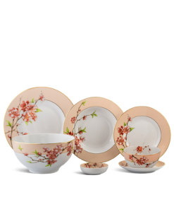Bộ đồ ăn 23 sản phẩm - Camellia - Hoa Đào