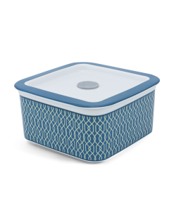 Hộp dưỡng sinh vuông đựng thực phẩm 15 cm + nắp - Dưỡng Sinh - Indigo (LTA)