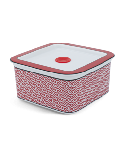 Hộp dưỡng sinh vuông đựng thực phẩm 15 cm + nắp - Dưỡng Sinh - Red Karakusa