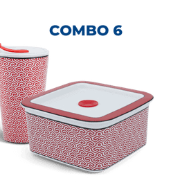 Combo 6: Ly sứ - Hộp sứ dưỡng sinh - Dưỡng Sinh - Red Karakusa