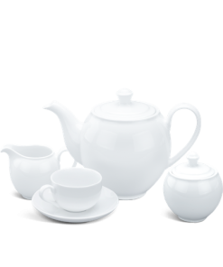 Bộ trà 1.1 L - Camellia - Trắng