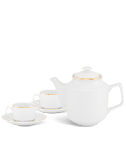 Bộ trà 1.1 L - Jasmine - Viền chỉ vàng