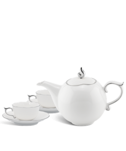 Bộ trà 0.7 L - Mẫu đơn IFP - Chỉ Bạch Kim