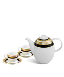 Bộ trà cao 0.8 L - Sago - Hoa Hồng Đen khắc nổi